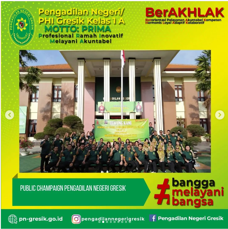 PUBLIC CAMPAIGN PENGADILAN NEGERI/HUBUNGAN INDUSTRIAL GRESIK KELAS IA 